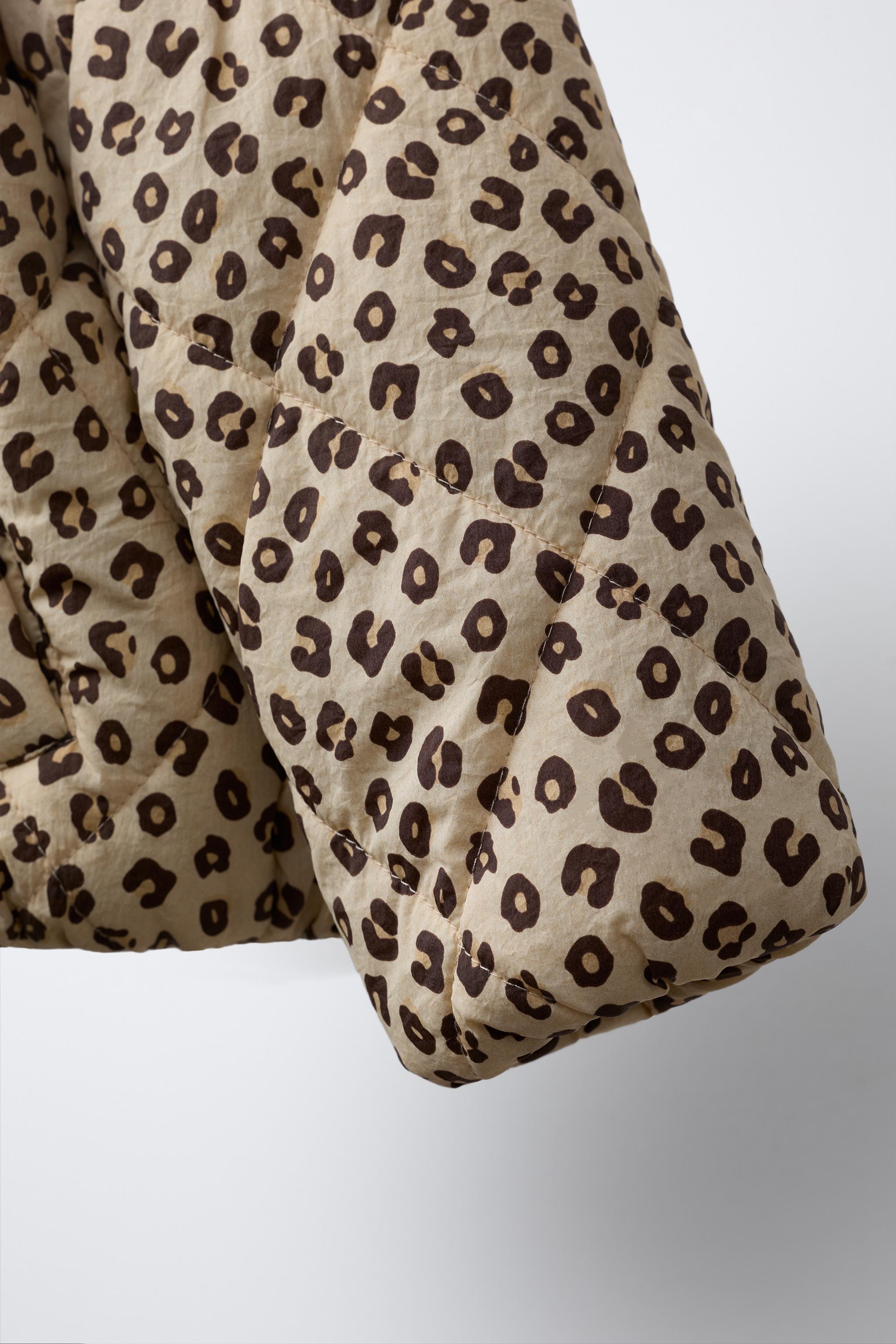 BLOUSON MATELASSÉ ANIMAL PRINT